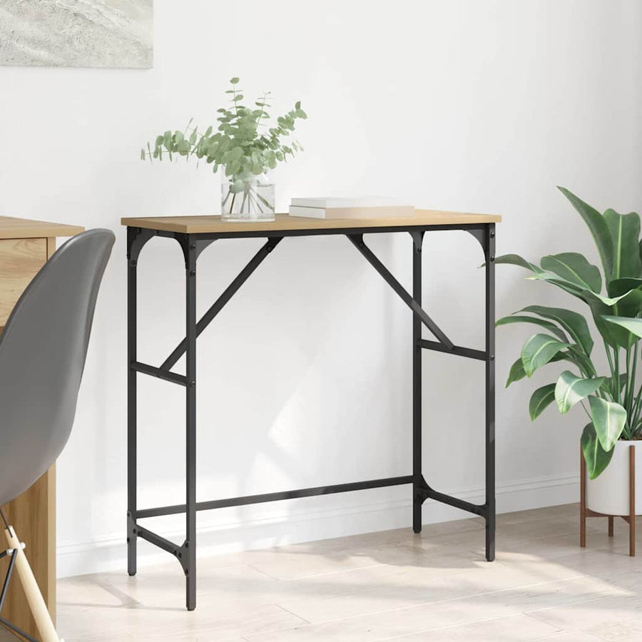 Wandtafel Artisan Eiken 75 x 32 x 75 cm Bewerkt hout