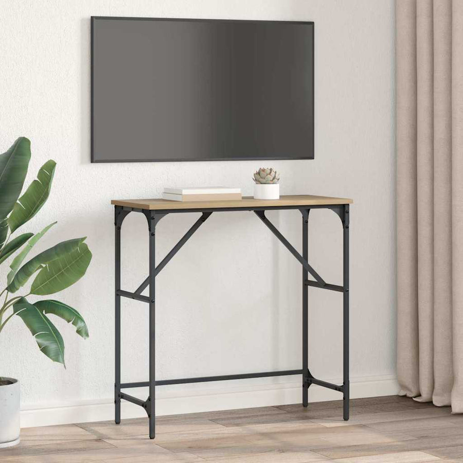 Wandtafel Artisan Eiken 75 x 32 x 75 cm Bewerkt hout