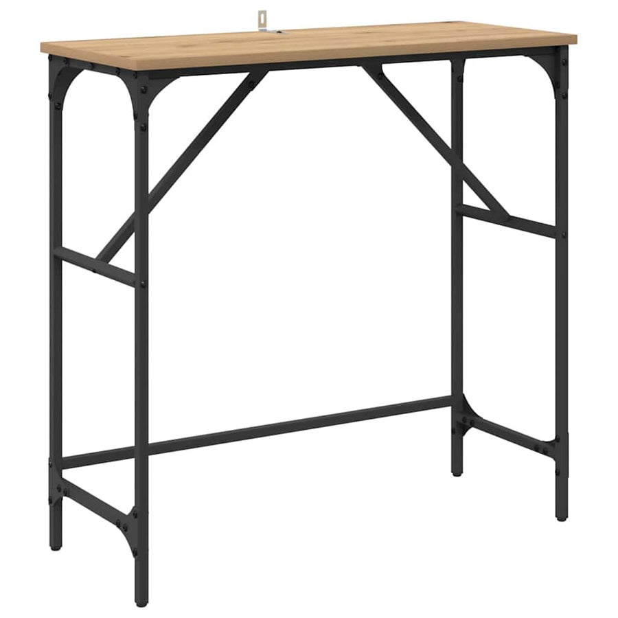 Wandtafel Artisan Eiken 75 x 32 x 75 cm Bewerkt hout
