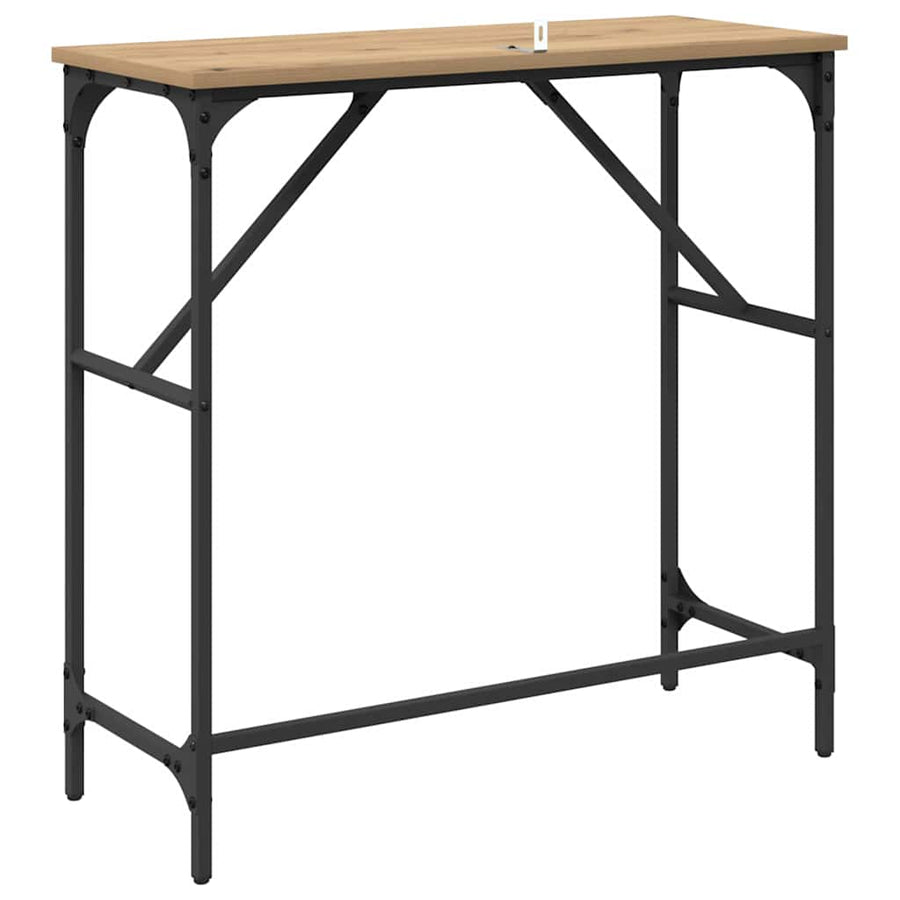 Wandtafel Artisan Eiken 75 x 32 x 75 cm Bewerkt hout