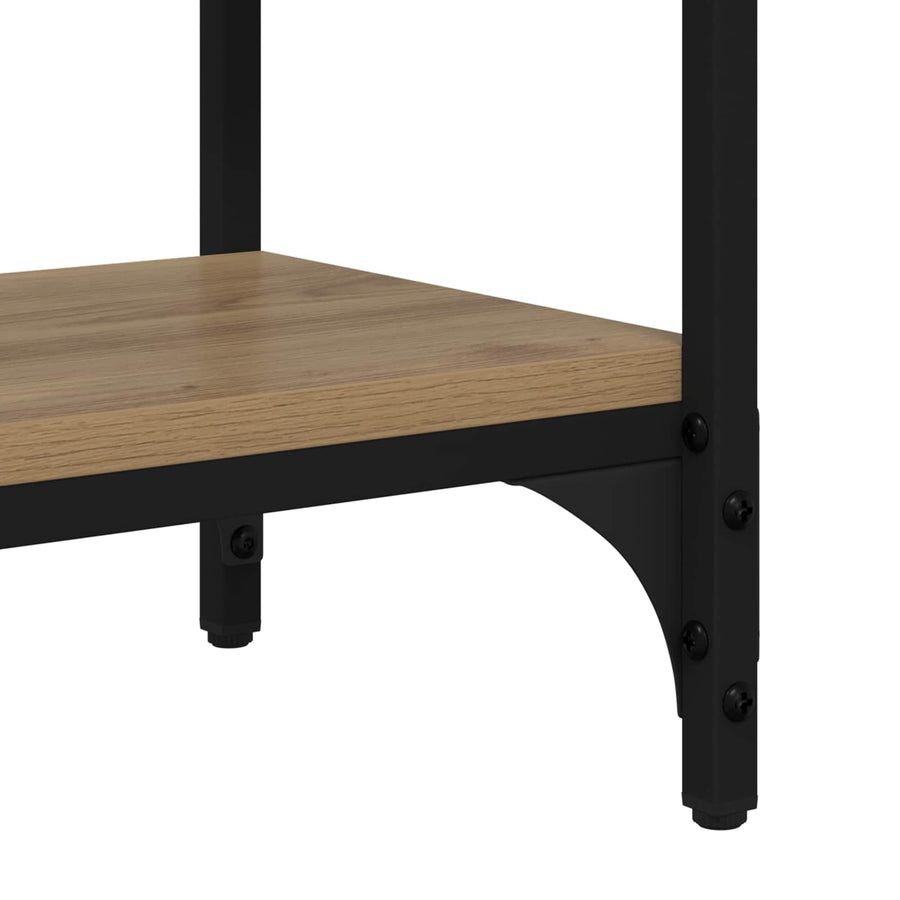 Wandtafel met plank Artisan Eiken 80 x 29 x 75 cm Bewerkt hout