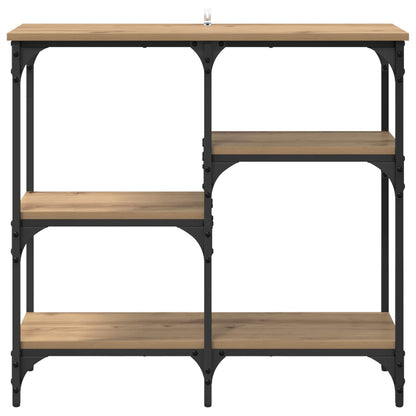 Wandtafel met plank Artisan Eiken 80 x 29 x 75 cm Bewerkt hout