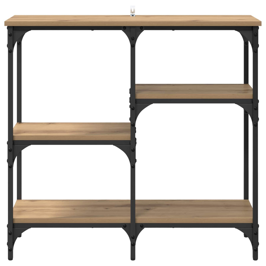 Wandtafel met plank Artisan Eiken 80 x 29 x 75 cm Bewerkt hout