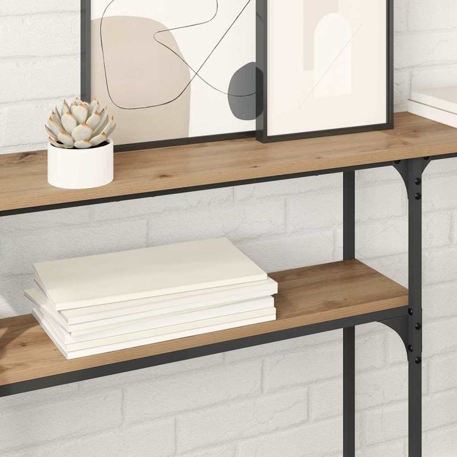 Consoletafel Artisan Eiken 145 x 22,5 x 75 cm Bewerkt hout