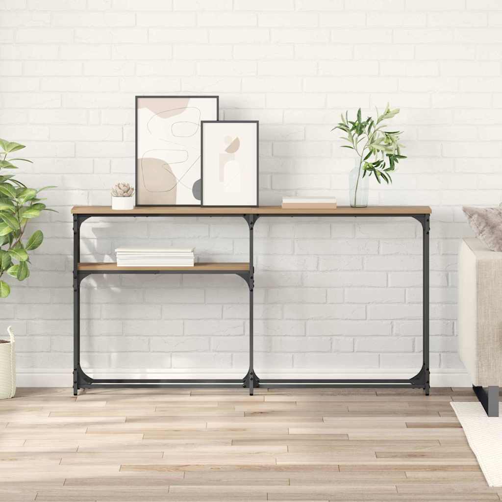 Consoletafel Artisan Eiken 145 x 22,5 x 75 cm Bewerkt hout