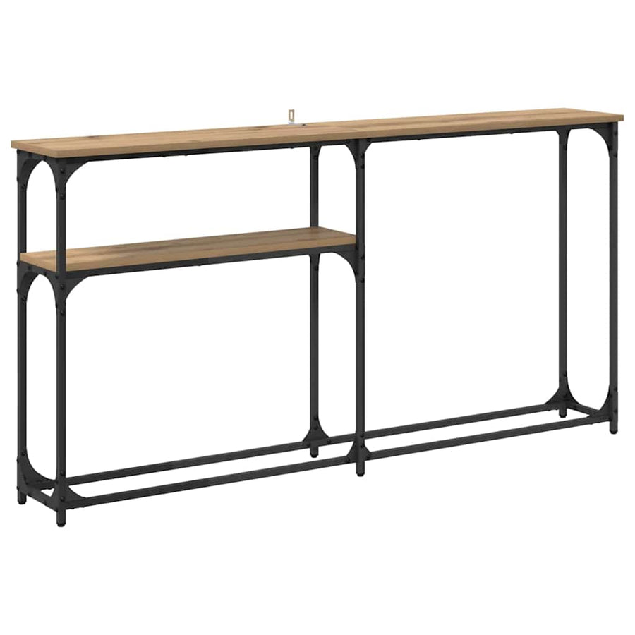 Consoletafel Artisan Eiken 145 x 22,5 x 75 cm Bewerkt hout