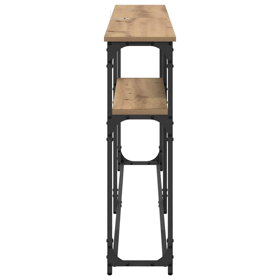 Consoletafel Artisan Eiken 145 x 22,5 x 75 cm Bewerkt hout