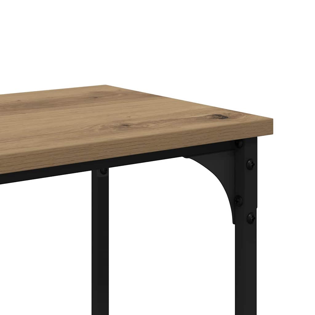 Wandtafel Artisan Eiken 150 x 29 x 75 cm Geperst Hout en Metaal