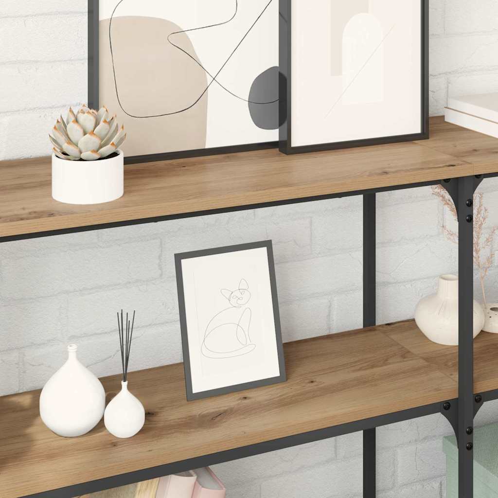 Wandtafel Artisan Eiken 150 x 29 x 75 cm Geperst Hout en Metaal