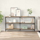 Console Table Artisan Oak 150 x 29 x 75 cm Engineered Wood and Metal