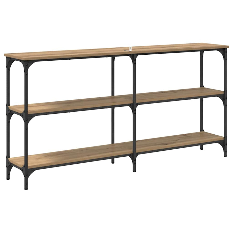 Wandtafel Artisan Eiken 150 x 29 x 75 cm Geperst Hout en Metaal