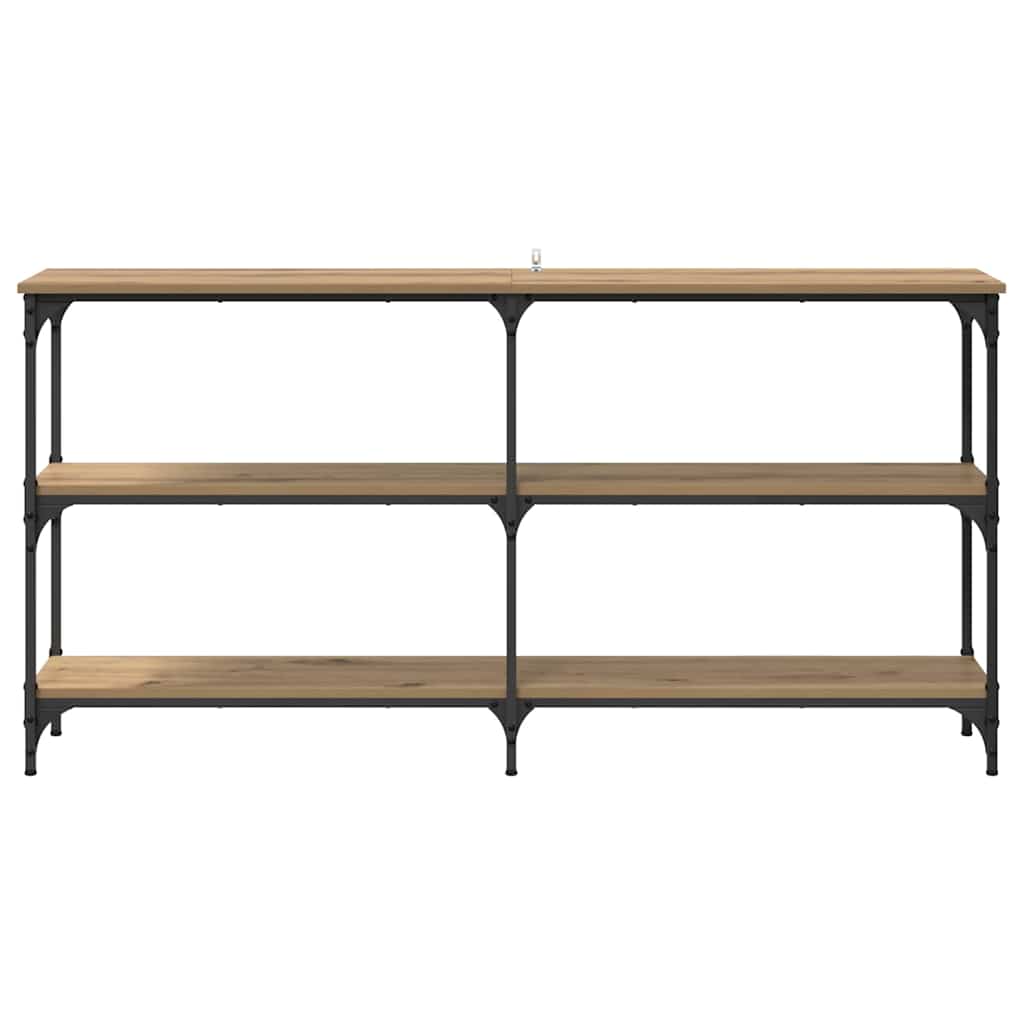 Wandtafel Artisan Eiken 150 x 29 x 75 cm Geperst Hout en Metaal