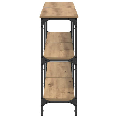 Wandtafel Artisan Eiken 150 x 29 x 75 cm Geperst Hout en Metaal