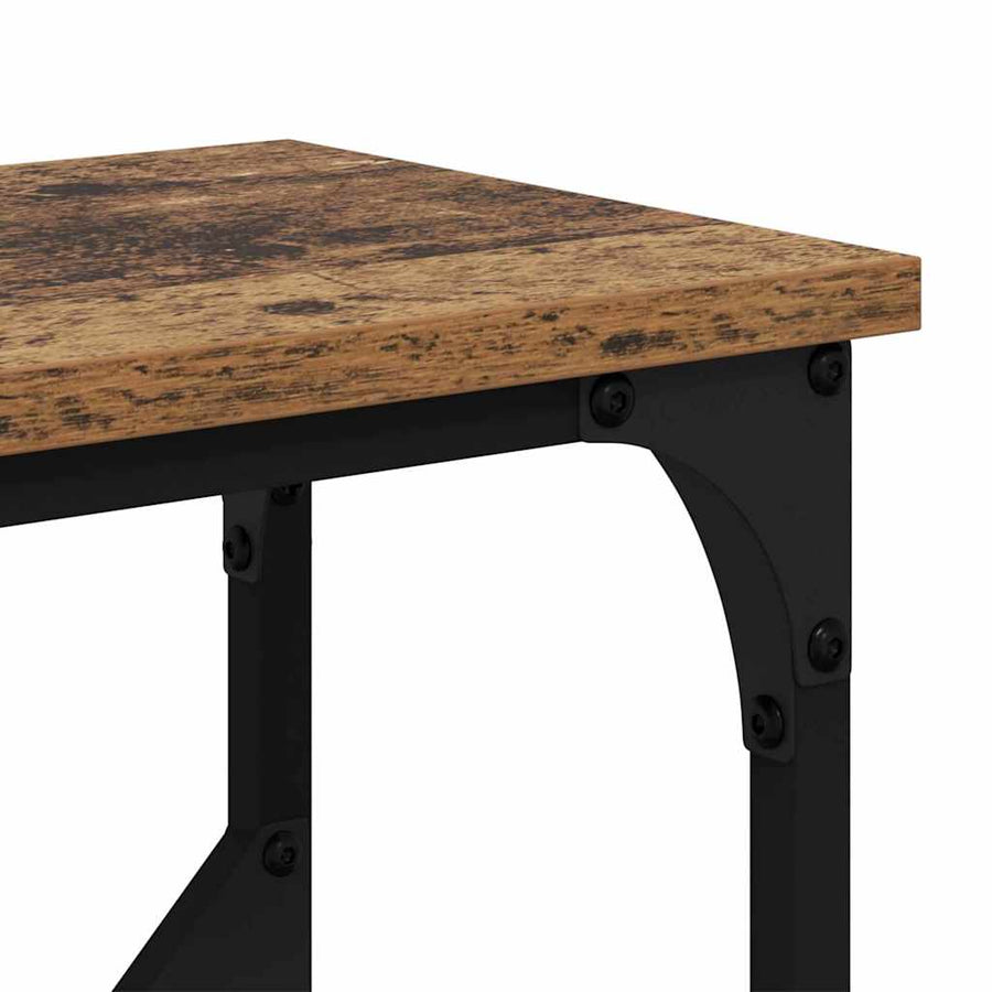 Wandtafel Oud Hout 102 x 23 x 75 cm Bewerkt hout