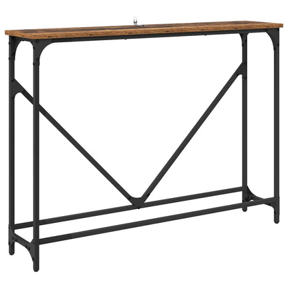 Wandtafel Oud Hout 102 x 23 x 75 cm Bewerkt hout