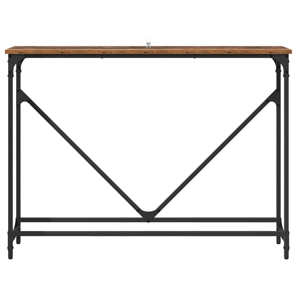 Wandtafel Oud Hout 102 x 23 x 75 cm Bewerkt hout