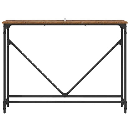 Wandtafel Oud Hout 102 x 23 x 75 cm Bewerkt hout