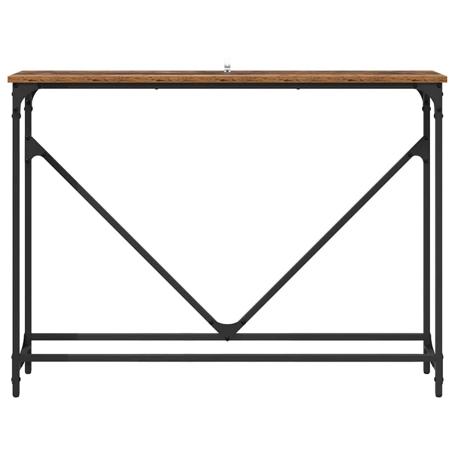Wandtafel Oud Hout 102 x 23 x 75 cm Bewerkt hout