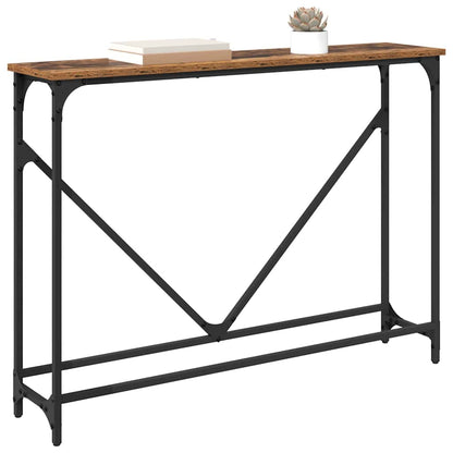 Wandtafel Oud Hout 102 x 23 x 75 cm Bewerkt hout