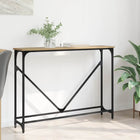 Wandtafel 102x23x75 cm eiken bewerkt hout