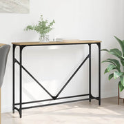 Wandtafel 102x23x75 cm eiken bewerkt hout