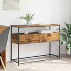 Console table with drawer Old Wood 100 x 40 x 75 cm Treated wood