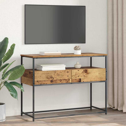 Wandtafel met lade Oud Hout 100 x 40 x 75 cm Bewerkt hout