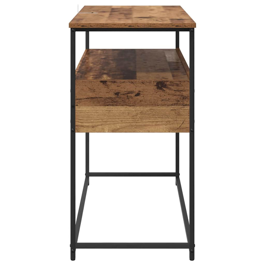 Wandtafel met lade Oud Hout 100 x 40 x 75 cm Bewerkt hout