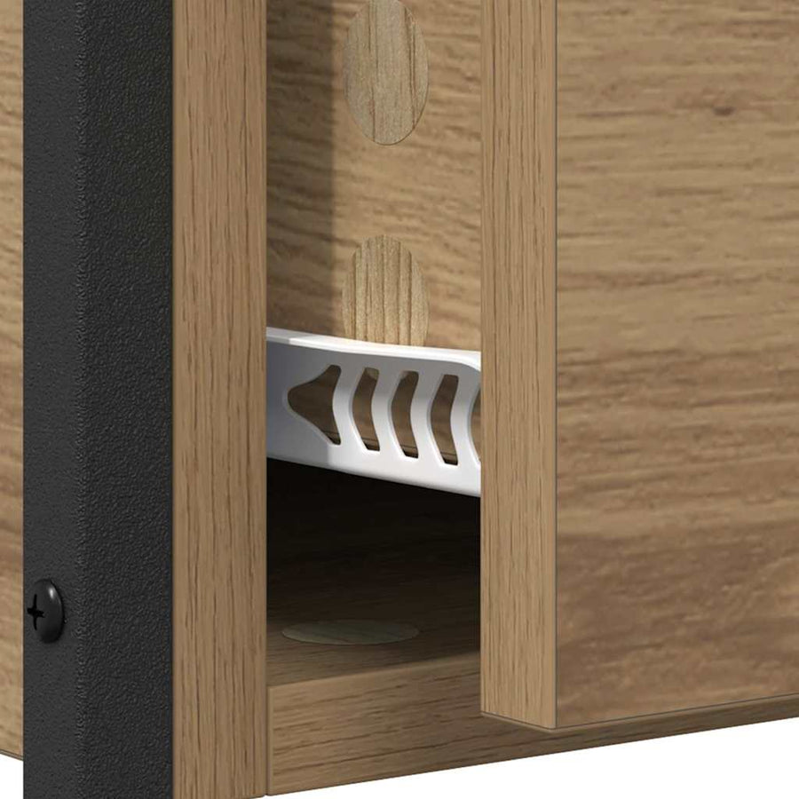 Wandtafel met lade Artisan Eiken 100 x 40 x 75 cm Bewerkt hout