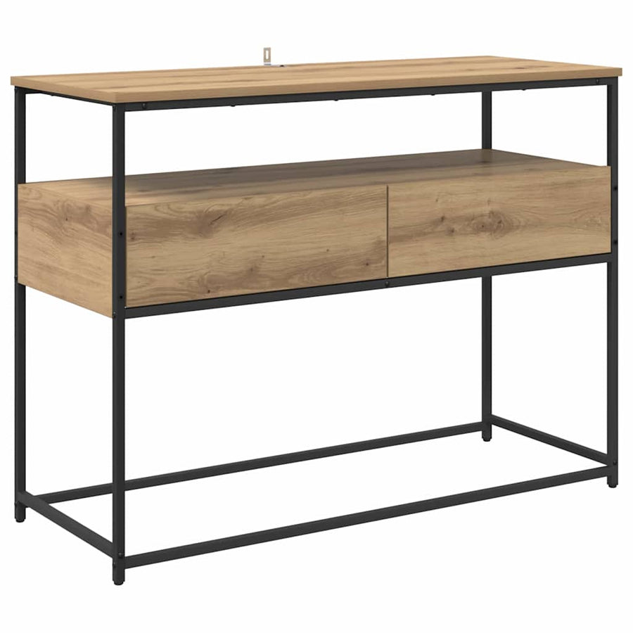 Wandtafel met lade Artisan Eiken 100 x 40 x 75 cm Bewerkt hout