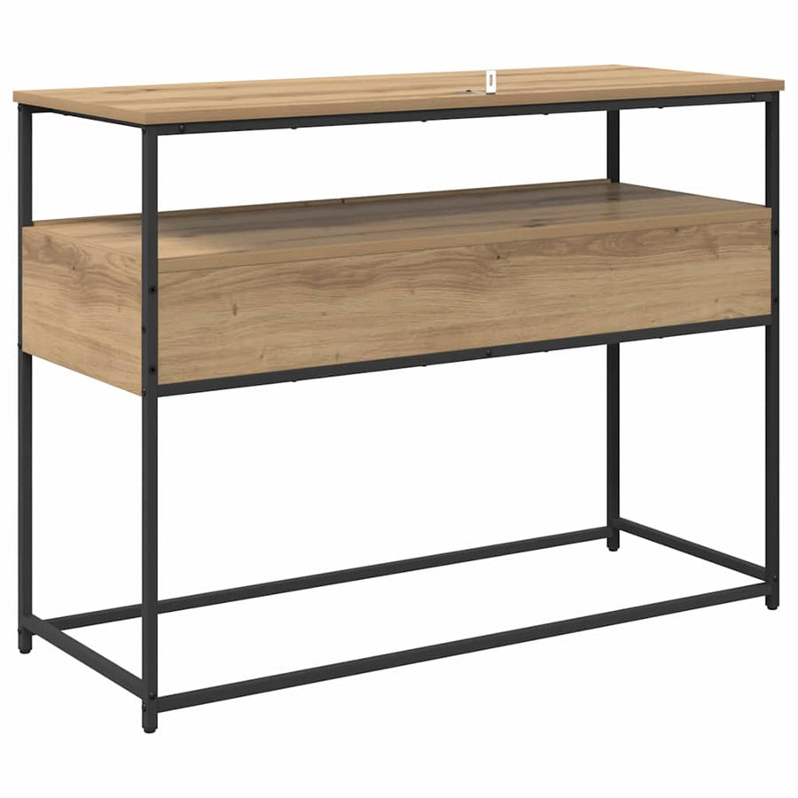 Wandtafel met lade Artisan Eiken 100 x 40 x 75 cm Bewerkt hout