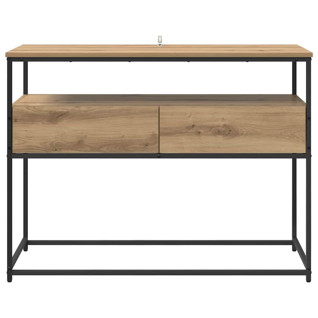 Wandtafel met lade Artisan Eiken 100 x 40 x 75 cm Bewerkt hout