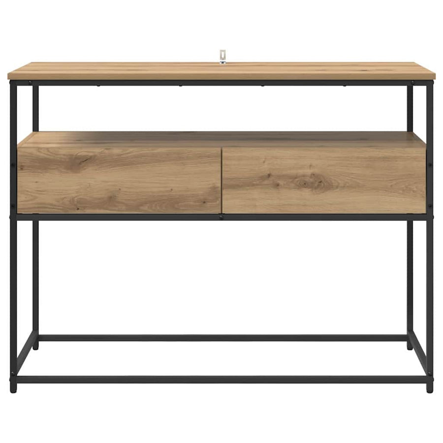 Wandtafel met lade Artisan Eiken 100 x 40 x 75 cm Bewerkt hout
