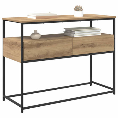 Wandtafel met lade Artisan Eiken 100 x 40 x 75 cm Bewerkt hout