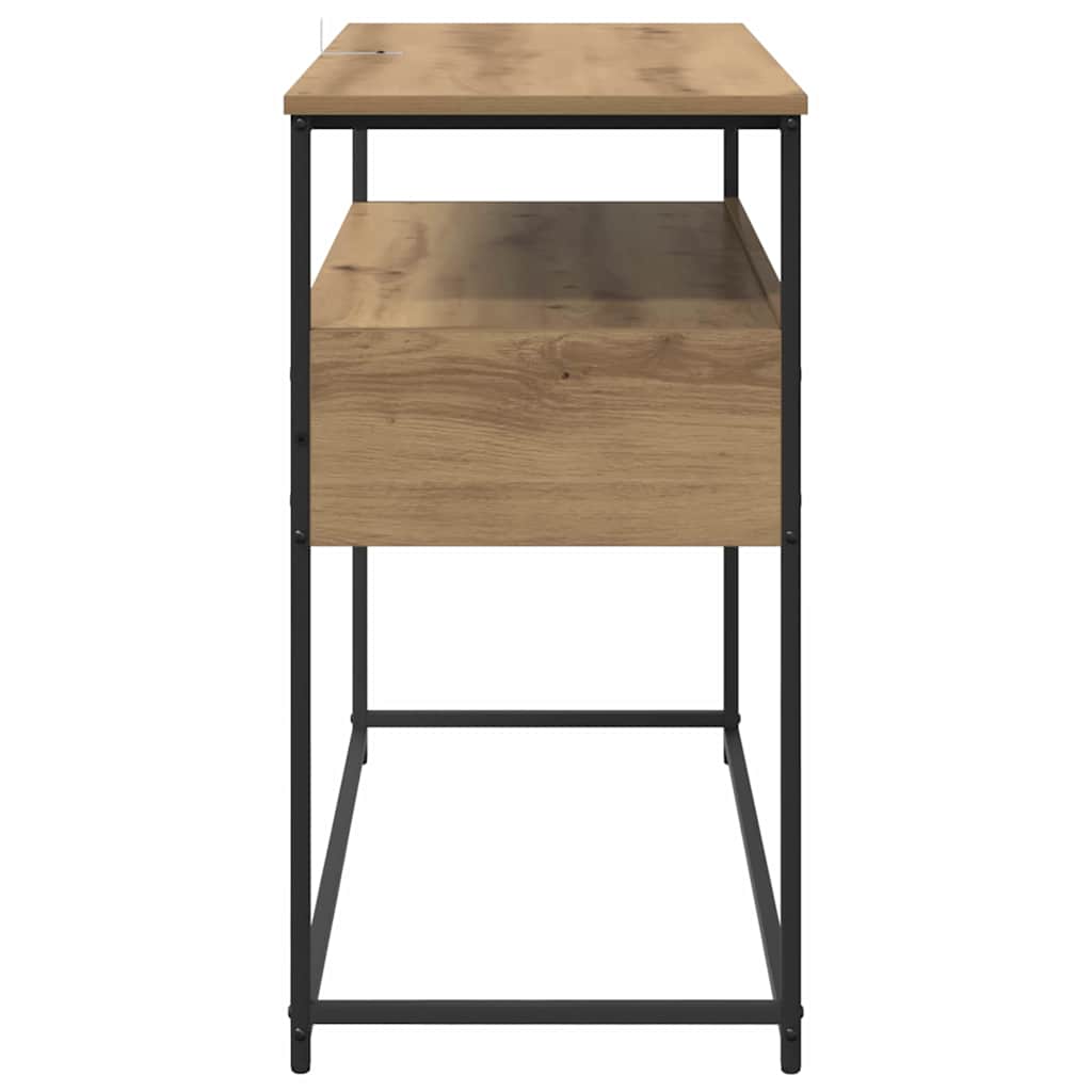 Wandtafel met lade Artisan Eiken 100 x 40 x 75 cm Bewerkt hout