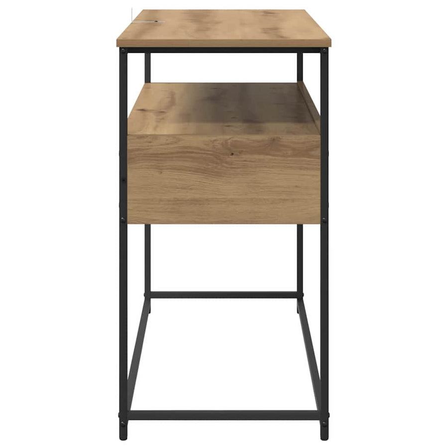 Wandtafel met lade Artisan Eiken 100 x 40 x 75 cm Bewerkt hout