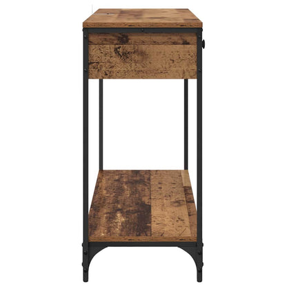 Wandtafel met lade Oud Hout 100 x 34,5 x 75 cm Bewerkt hout