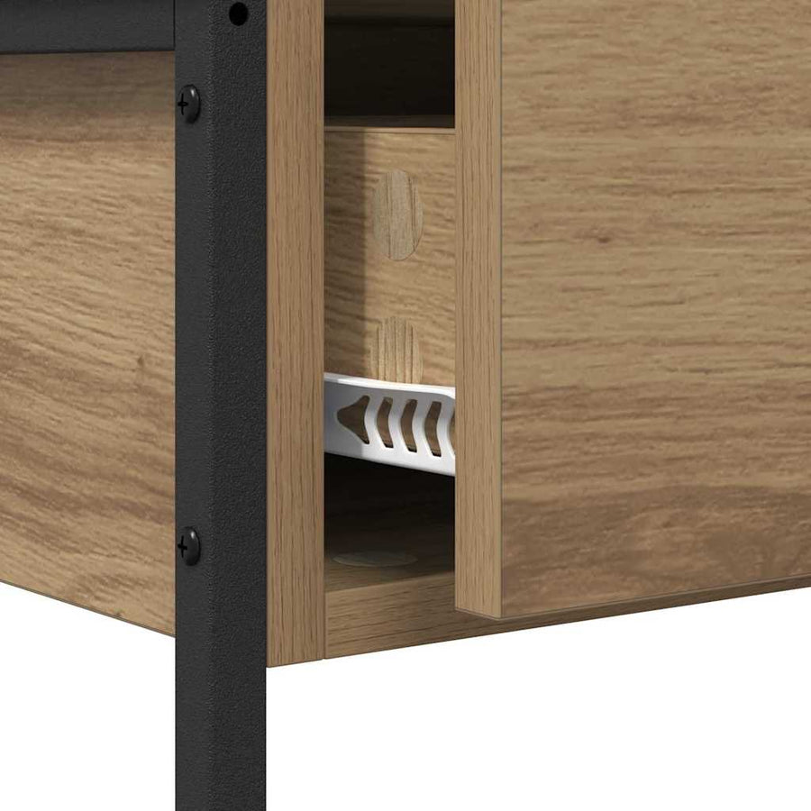 Wandtafel Artisan Eiken 100 x 34,5 x 75 cm Bewerkt hout