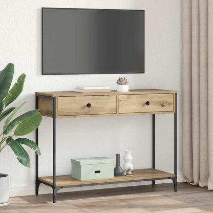 Wandtafel Artisan Eiken 100 x 34,5 x 75 cm Bewerkt hout