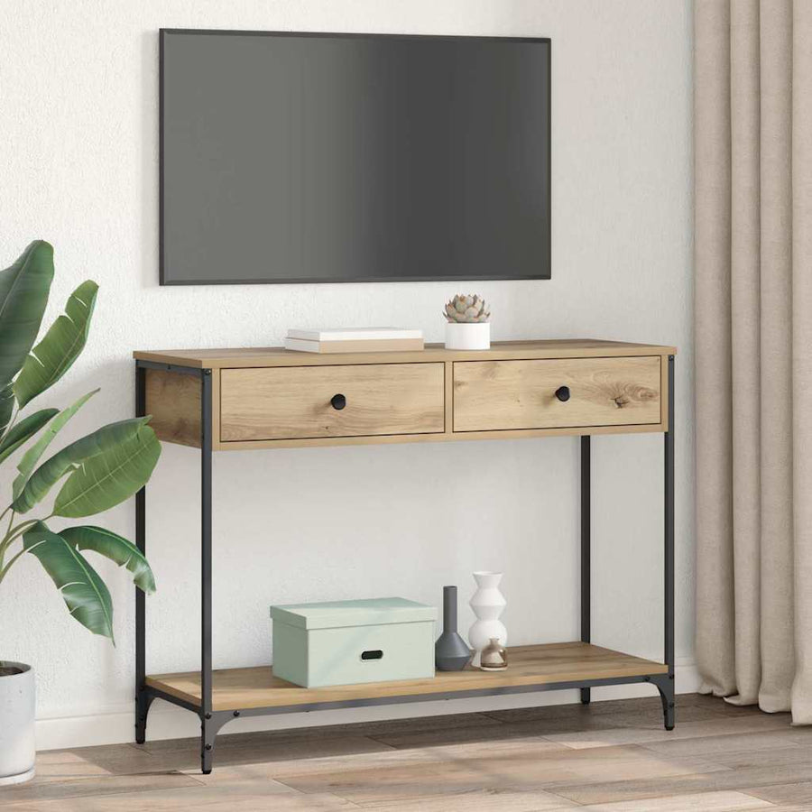 Wandtafel Artisan Eiken 100 x 34,5 x 75 cm Bewerkt hout
