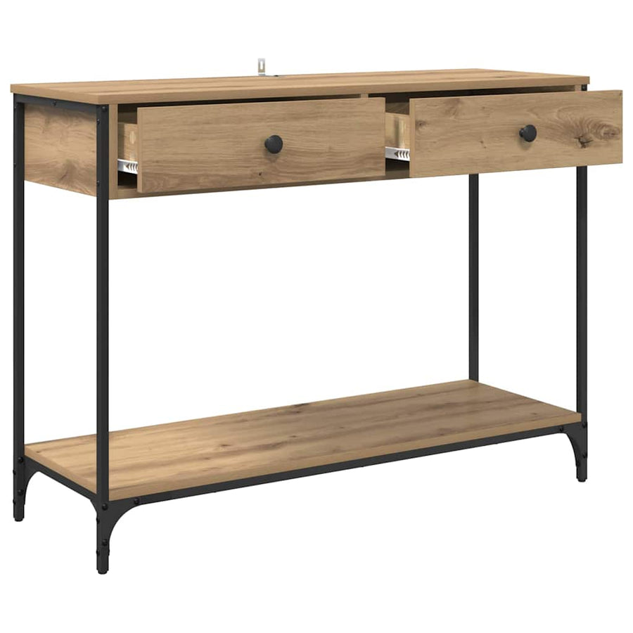 Wandtafel Artisan Eiken 100 x 34,5 x 75 cm Bewerkt hout