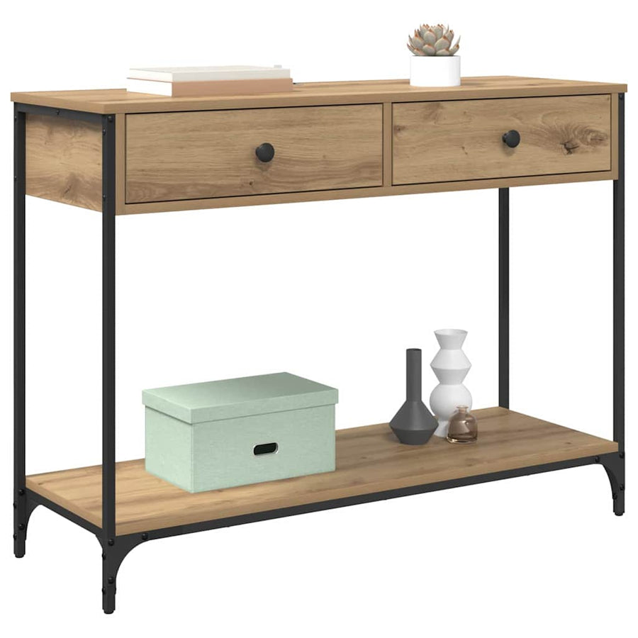 Wandtafel Artisan Eiken 100 x 34,5 x 75 cm Bewerkt hout