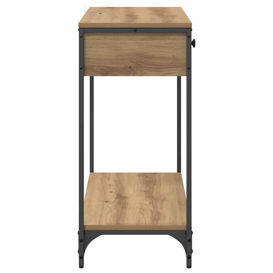 Wandtafel met lade Artisan Eiken 75 x 34,5 x 75 cm Bewerkt hout