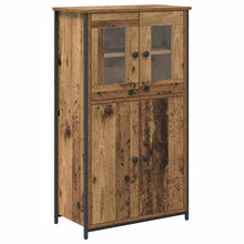 Highboard Oud Hout 62 x 32 x 106,5 cm Bewerkt hout