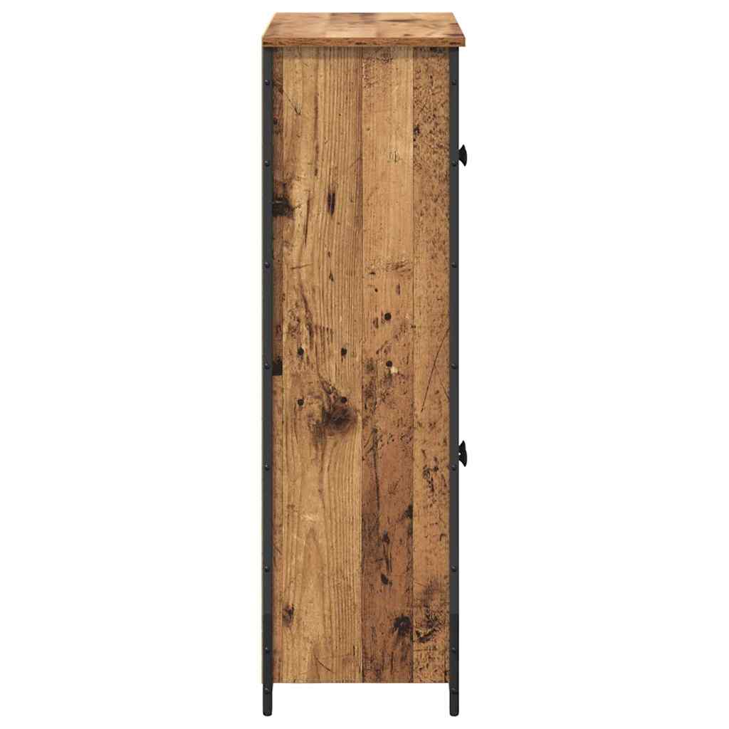 Highboard Oud Hout 62 x 32 x 106,5 cm Bewerkt hout