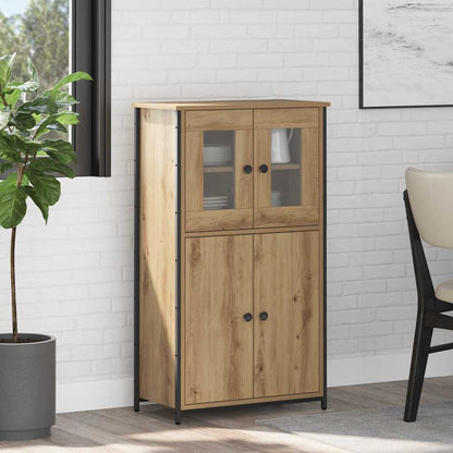 Highboard Artisan Eiken 62 x 32 x 106,5 cm Bewerkt hout