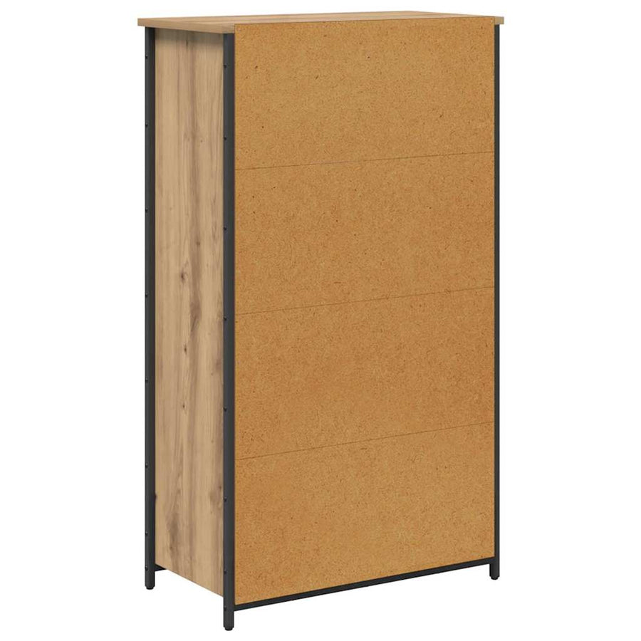 Highboard Artisan Eiken 62 x 32 x 106,5 cm Bewerkt hout