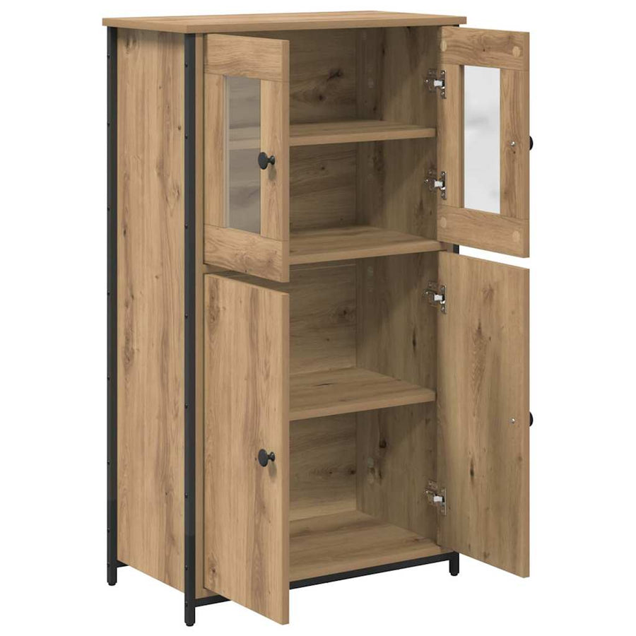 Highboard Artisan Eiken 62 x 32 x 106,5 cm Bewerkt hout