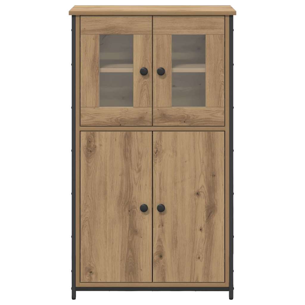 Highboard Artisan Eiken 62 x 32 x 106,5 cm Bewerkt hout