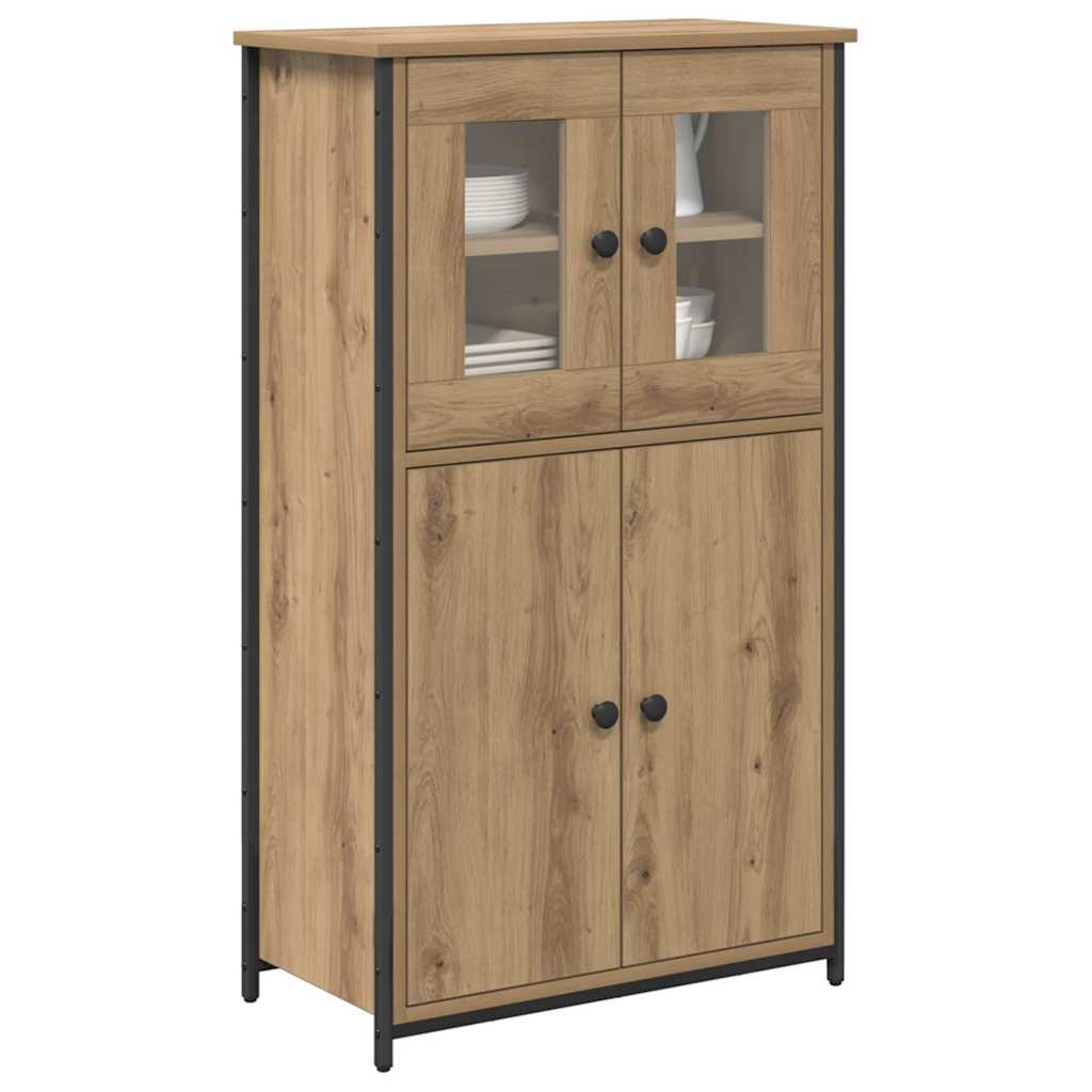 Highboard Artisan Eiken 62 x 32 x 106,5 cm Bewerkt hout